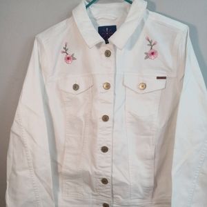 White Denim Sugar Skull Jacket (16)